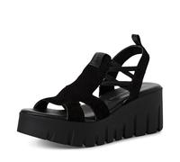 Tamaris Sandales compensées pour femme 1-28717-44 - Noir - 40 EU, Noir , 40 EU