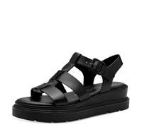 Tamaris Sandales compensées pour femme 1-28724-44, Noir, 38 EU