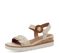 Tamaris Sandales compensées pour femme, beige, 40 EU