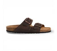 Tamaris Sandales Décontractées Homme Marron Cuir Bride Double, Enfilable