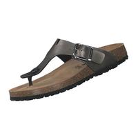 Tamaris Sandales femme plates gris - cuir & synthétique, bride réglable, semelle ergonomique 37