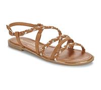 Tamaris Sandales à lanières cognac / gris argenté, Taille 39