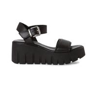 Tamaris - Sandales Plates Décontractées Noires Ouvertes - Femme - Chaussures - Noir - Taille: 40 EU