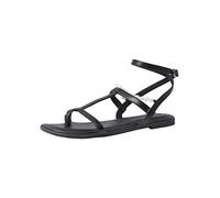 Tamaris Sandales plates pour femme 1-1-28155-38, Noir, 36 EU