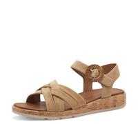 Tamaris Sandales plates pour femme 1-28129-44, TAN, 42 EU, mat, 42 EU