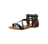Tamaris Sandales Plates pour Femme, Noir, 36 EU