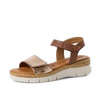 Tamaris Sandales pour femme, sandales pour femme, lit de pied touchit, Marron Cognac Comb, 41 EU