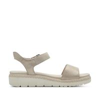 Tamaris Sandales pour femme, sandales pour femme, semelle interchangeable, blanc champagne, 39 EU