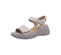 Tamaris Comfort sandales plates femme cuir avec fermeture velcro, Lilac, 39 EU