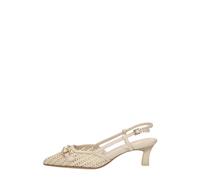Tamaris Escarpin à bride arrière, talon aiguille, beige – Femme 36 EU
