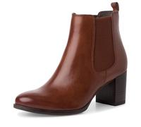 Tamaris Talon bloc en cuir Chelsea pour femme, Muscat, 37 EU