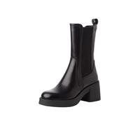 Tamaris Talon bloc en cuir Chelsea pour femme, Noir, 40 EU