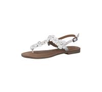 Tamaris Tongs argent / blanc, Taille 38