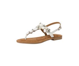 Tamaris Tongs transparent / blanc / blanc perle, Taille 38