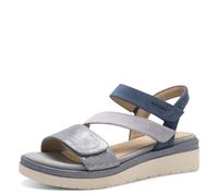 Tamaris Women's Comfort Damen Keilsandale Multiadjustable Wedge Sandal, Light Blue Comb, 38 EU