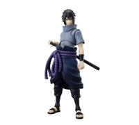 Tamashi Nations S.H. Figuarts Naruto Shippuden Uchiha Sasuke Shinobi Burning Darkness, Env. 145 mm, figurine d'action pré-peinte en PVC et ABS