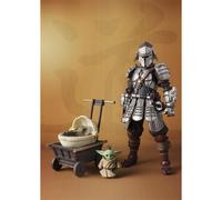 Tamashii Nations Figurine Star Wars The Mandalorian – Ronin Beskar Armor et Grogu 18,5 cm