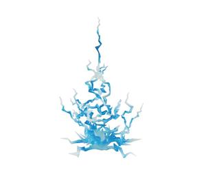 TAMASHII Nations Tamashii Effect Thunder Blue Ver. pour S.H. Figuarts Env. 9,4 Pouces (240 mm), PVC et ABS, pièces d'effet de Figurine