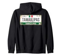 Tamaulipas License Plate Mexican Travel Vacation Beach Sweat à Capuche