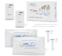 tamaVet 2X Test Rapide Giardia Chien & Chat - Détection des antigènes Giardia dans Les selles - Résultat Rapide pour diarrhée et parasites intestinaux