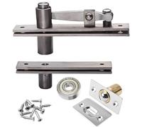 TamBee Charnières pivotantes de porte robustes en acier inoxydable 304 pour porte secrète - Système de charnières cachées (charge de 136,1 kg avec loquet à billes à roulement)