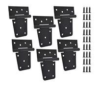 TamBee Lot de 6 charnières de portail robustes pour clôtures en bois, charnières de porte de grange pour bois et extérieur, 8,9 cm avec vis