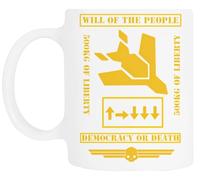 TAMBOOTEE 500 Kg De Liberté Tasse À Boire En Céramique Blanche Ceramic Mug Drinking Cup