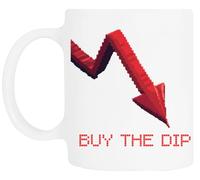TAMBOOTEE Achetez The Dip Pixel Art Finance Humour Tasse À Boire En Céramique Blanche Ceramic Mug Drinking Cup