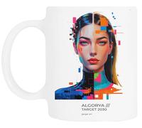TAMBOOTEE Algorya Objectif 2030 Boxy Tasse À Boire En Céramique Blanche Ceramic Mug Drinking Cup