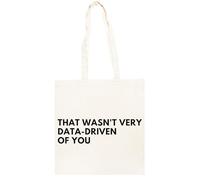 TAMBOOTEE Analyste De Données : Ce N'était Pas Vraiment Des Données Sac Cabas En Coton Totebag Unisexe Beige Totebag Cotton