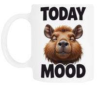 TAMBOOTEE Aujourd'hui Capybara Humeur Zen Animal Tasse À Boire En Céramique Blanche Ceramic Mug Drinking Cup