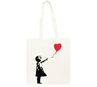 TAMBOOTEE Banksy Inspiré Art Sac Cabas En Coton Totebag Unisexe Beige Beige Unisex Totebag