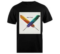 TAMBOOTEE Birds of Tokyo T-Shirt Noir pour Hommes, Coupe Simple, Chemise Masculine