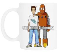 TAMBOOTEE Brain Pop | Fullmetal Alchemist Tasse À Boire En Céramique Blanche Ceramic Mug Drinking Cup