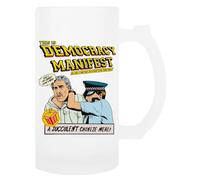 TAMBOOTEE Ceci Est La Manifestation De La Démocratie Tasse À Bière En Verre Avec Poignée Glass Beer Mug