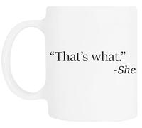 TAMBOOTEE C'est Ce Qu'elle A Dit Tasse À Boire En Céramique Blanche Ceramic Mug Drinking Cup