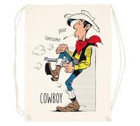 TAMBOOTEE Chanceux Luc Inspiré Solitaire Cow-Boy Sac De Sport Beige Avec Cordon De Serrage Beige Gym Bag Drawstring Sport Sack