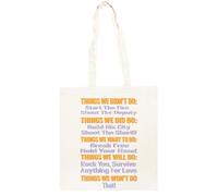 TAMBOOTEE Choses Rétro Que Nous Aimions Mais Que Nous Ne Voulions Pas Sac Cabas En Coton Totebag Unisexe Beige Totebag Cotton