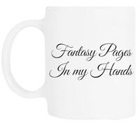 TAMBOOTEE Conception De Pages Fantastiques Entre Mes Mains Tasse À Boire En Céramique Blanche Ceramic Mug Drinking Cup