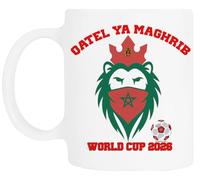 TAMBOOTEE Coupe Du Monde 2026 Maroc Tasse À Boire En Céramique Blanche Ceramic Mug Drinking Cup