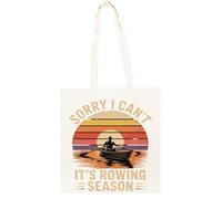 TAMBOOTEE Désolé Je Ne Peux Pas C'est La Saison D'aviron Sac Cabas En Coton Totebag Unisexe Beige Totebag Cotton