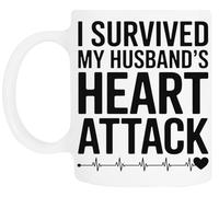 TAMBOOTEE Épouse D'un Survivant D'une Crise Cardiaque Tasse À Boire En Céramique Blanche Ceramic Mug Drinking Cup