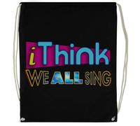 TAMBOOTEE I Think We All Sing Sac De Sport Noir Avec Cordon De Serrage