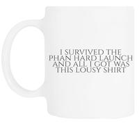 TAMBOOTEE J'ai Survécu Au Lancement Brutal Tasse À Boire En Céramique Blanche Ceramic Mug Drinking Cup