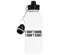 TAMBOOTEE Je Ne Sais Pas Je M'en Fiche Bouteille D'eau Blanche Flacon À Boire En Métal White Water Bottle Aluminium