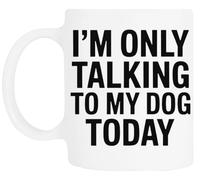 TAMBOOTEE Je Parle Seulement À Mon Chien Tasse À Boire En Céramique Blanche Ceramic Mug Drinking Cup