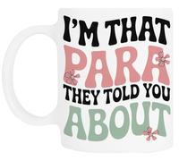 TAMBOOTEE Je Suis Ce Para Dont Ils Vous Ont Parlé Tasse À Boire En Céramique Blanche Ceramic Mug Drinking Cup
