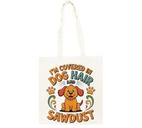 TAMBOOTEE Je Suis Couvert De Poils De Chien Et De Sciure De Bois Sac Cabas En Coton Totebag Unisexe Beige Totebag Cotton