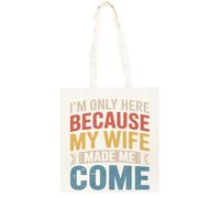 TAMBOOTEE Je Suis Ici Uniquement Parce Que Sac Cabas En Coton Totebag Unisexe Beige Totebag Cotton