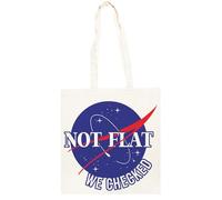 TAMBOOTEE La Nasa N'est Pas Plate Nous Avons Vérifié Sac Cabas En Coton Totebag Unisexe Beige Totebag Cotton